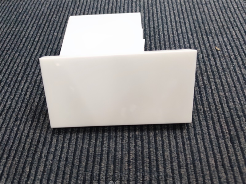 Pure White Nano Crystallized Glass Stone Slabs & Tile