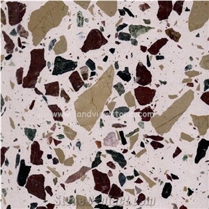 Terrazzo Tile Beige Cream Artificial Stone Wall Tiles