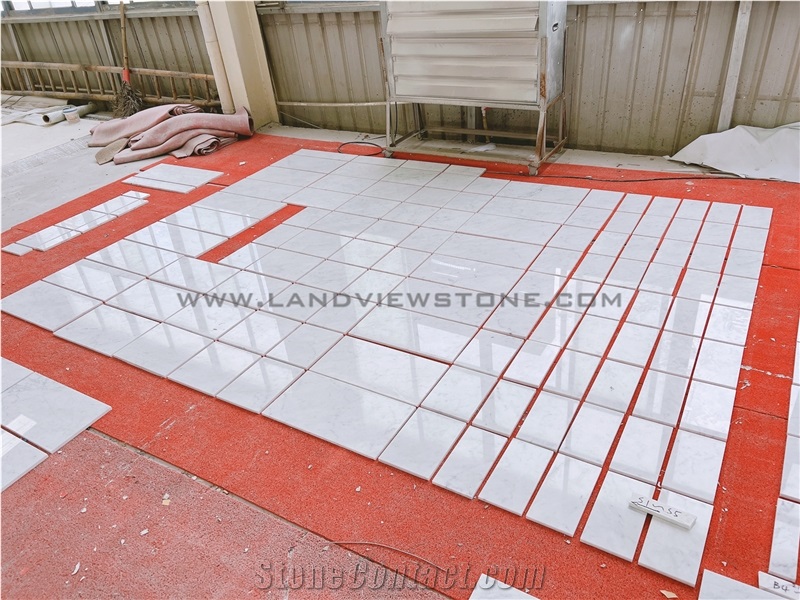 High Grade Binaco Carrara White Marble Slab