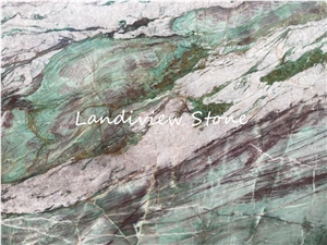 Moldavite Crystal Quartzite For Master Bathroom