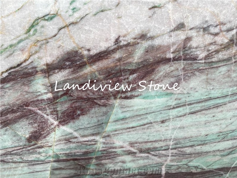 Moldavite Crystal Quartzite For Master Bathroom