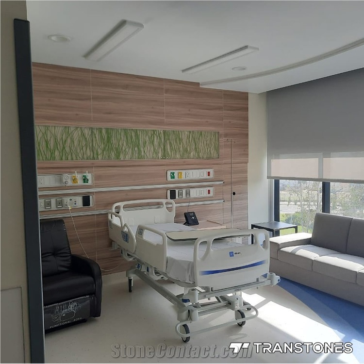 Color Acrylic Sheet 3Mm PETG Wall Panel With Green Grass