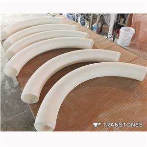 Translucent Ceiling Lamp White Faux Onyx Alabaster Ring