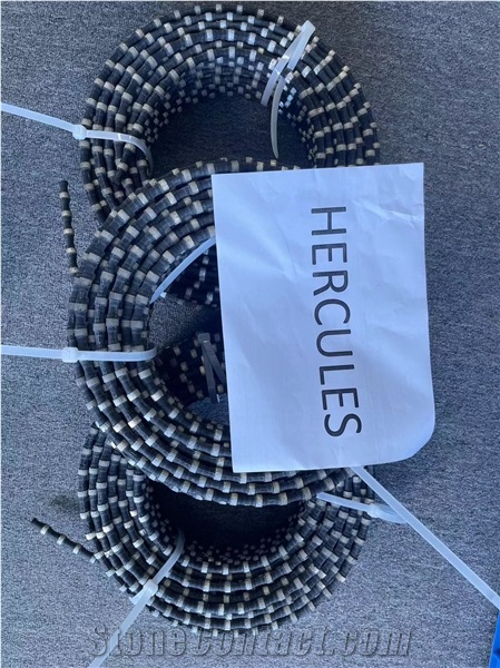 Diamond Rubber Wire Saw For Granite Quarrying Fast Cutting