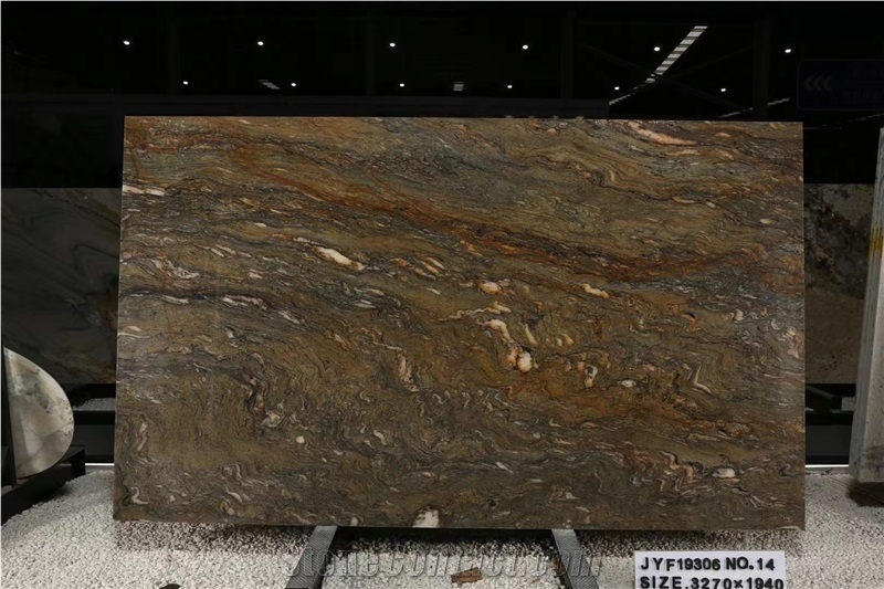 Brazil Golden Silk Quartzite Slabs