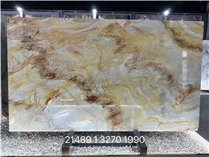 Fusion Gold Quartzite Slab 300*169*1.8 Cm