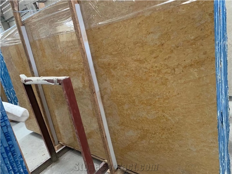 Giallo Reale Marble Jazz Yellow Flooring Tiles