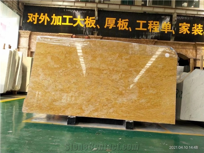 Giallo Reale Marble Jazz Yellow Flooring Tiles