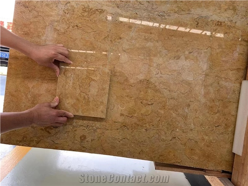 Giallo Reale Marble Jazz Yellow Flooring Tiles