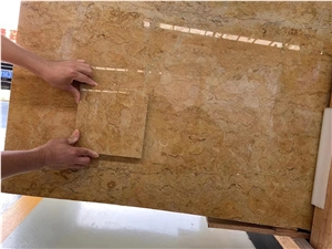 Giallo Reale Marble Jazz Yellow Flooring Tiles
