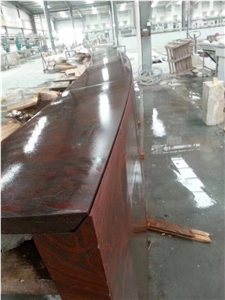 Iron Red Granite Exta Slab Tile In China Stone Market