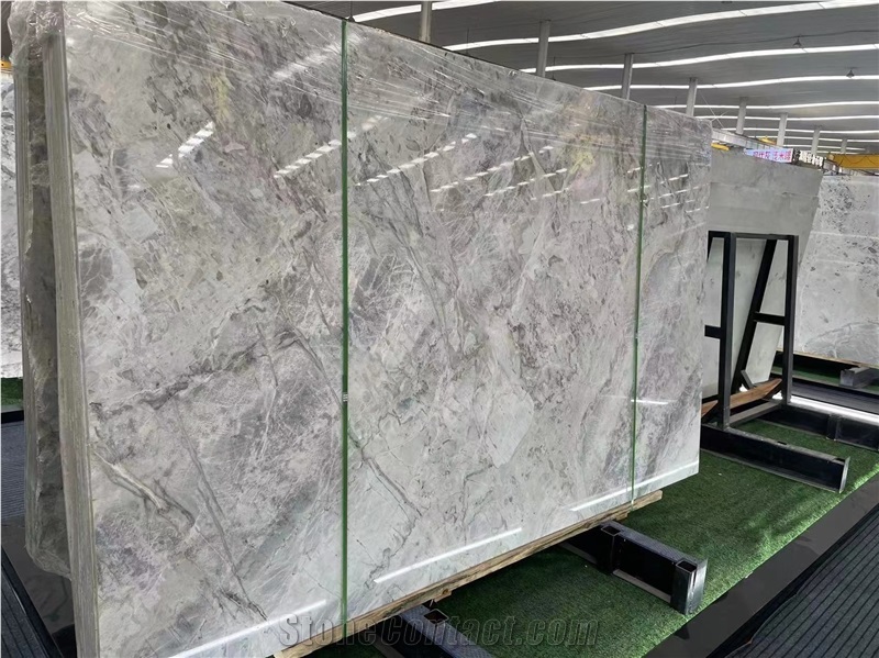 Silver Statuario Marble Slab In China Stone Market