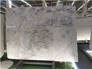 Silver Statuario Marble Slab In China Stone Market