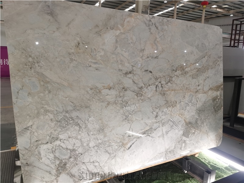 Silver Statuario Marble Slab In China Stone Market