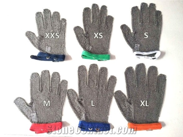 5 Fingers Chainmail Mesh Gloves Ring Mesh Gloves