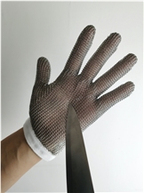 5 Fingers Chainmesh Ring Mesh Gloves Anti-Cutting