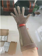 Anti-Cutting Stainless Steel Ring Mesh Gloves Long Sleeve