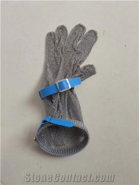 Anti-Cutting Stainless Steel Ring Mesh Long Sleeves Gloves