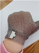 Cut Resistant Stainless Steel Ring Mesh Safty Gloves