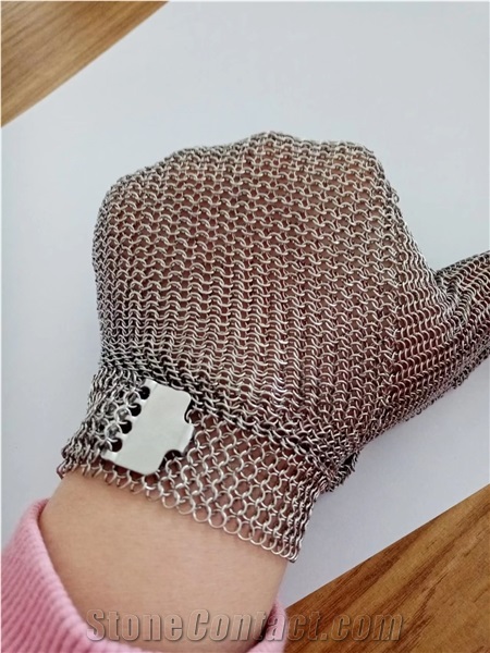Stainless Steel Ring Mesh Gloves Chainmail Mesh Gloves