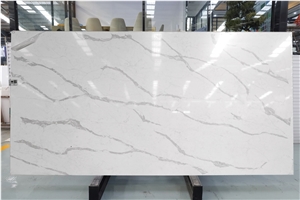 Popular White Calacatta Quartz Slab