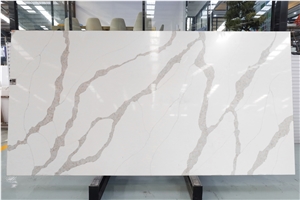Popular White Calacatta Quartz Slab