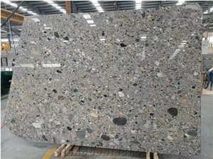 Italy Grey Conglomerate Slabs