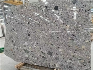 Italy Grey Conglomerate Slabs