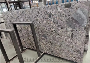 Italy Grey Conglomerate Slabs