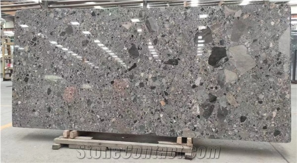 Italy Grey Conglomerate Slabs