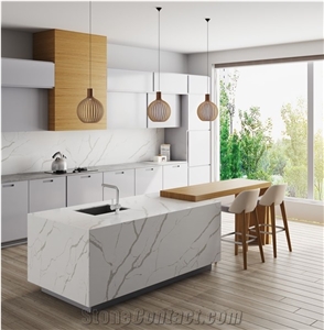 Calacatta Itally Quartz Slabs Artificial Marble Slabs
