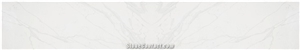 Calacatta Santa Quartz Slabs Artificial Stone Flooring