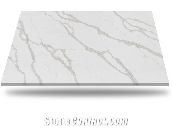 Calacatta Venatina Quartz Slabs Quartz Agglomerate Slabs