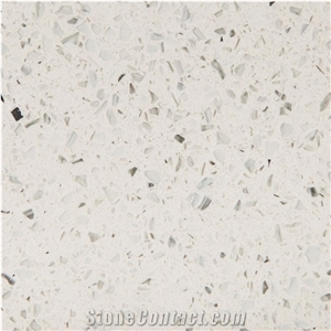 White-Galaxy Quartz Slabs Artificial Stone Walling