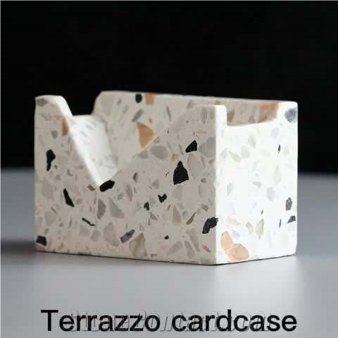 Custom Office Hotel Business Cardcase Terrazzo Card Holders