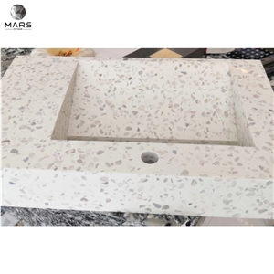 Terrazzo Bathroom Countertop Vanity Top With Sink