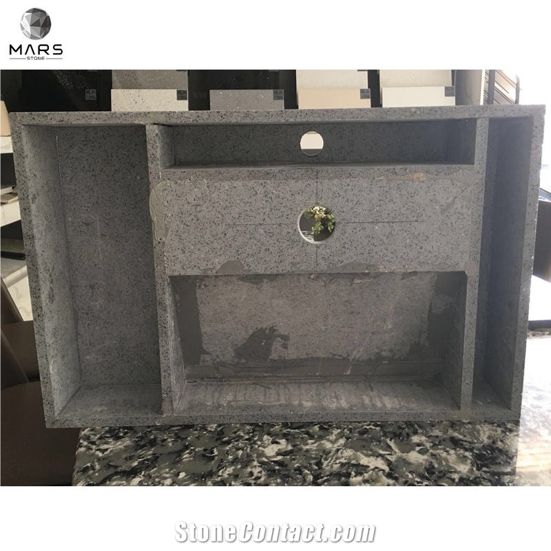 Terrazzo Bathroom Countertop Vanity Top With Sink