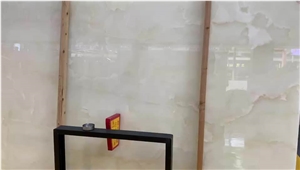 High Light Persion White Polished Snow White Onyx Slabs