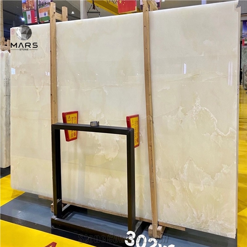 High Light Persion White Polished Snow White Onyx Slabs