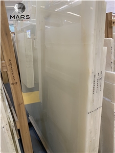 High Light Persion White Polished Snow White Onyx Slabs