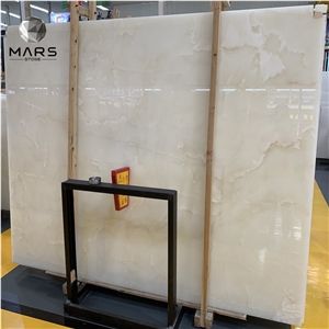 High Light Persion White Polished Snow White Onyx Slabs