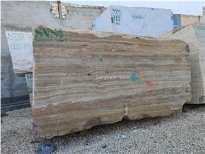 Silver Brown Travertine Blocks