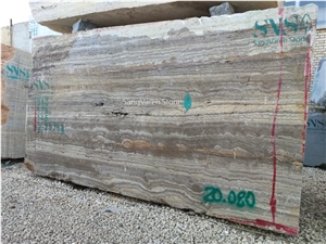 Silver Brown Travertine Blocks