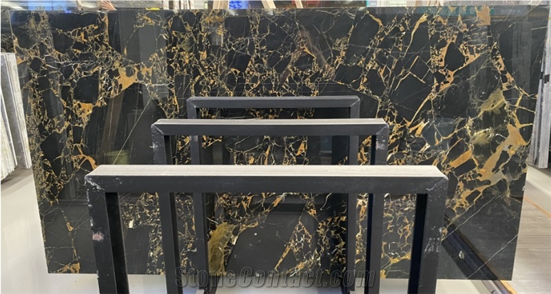 Montmartre Marble Slab, Athens Nero Portoro Marble Slab