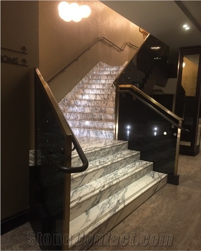 Marble Staircase- Step And Risers