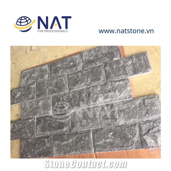 Vietnam Black Marble Mushroom Face Wall Cladding