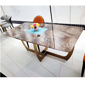 Custom Made Home Furniture Sintered Stone Dining Table