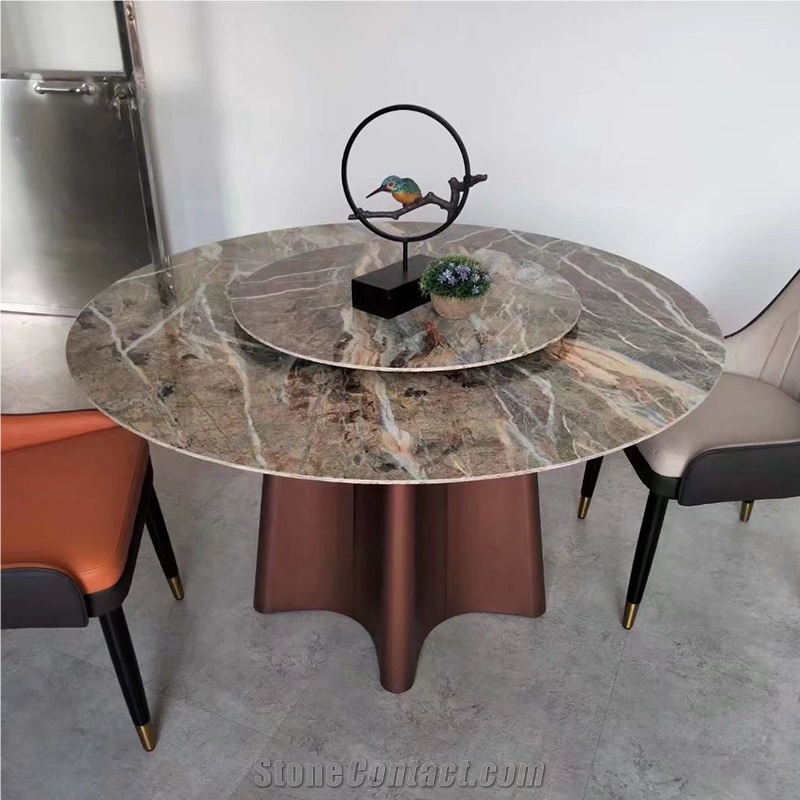 Customized Dining Room Furniture Sintered Stone Dining Table