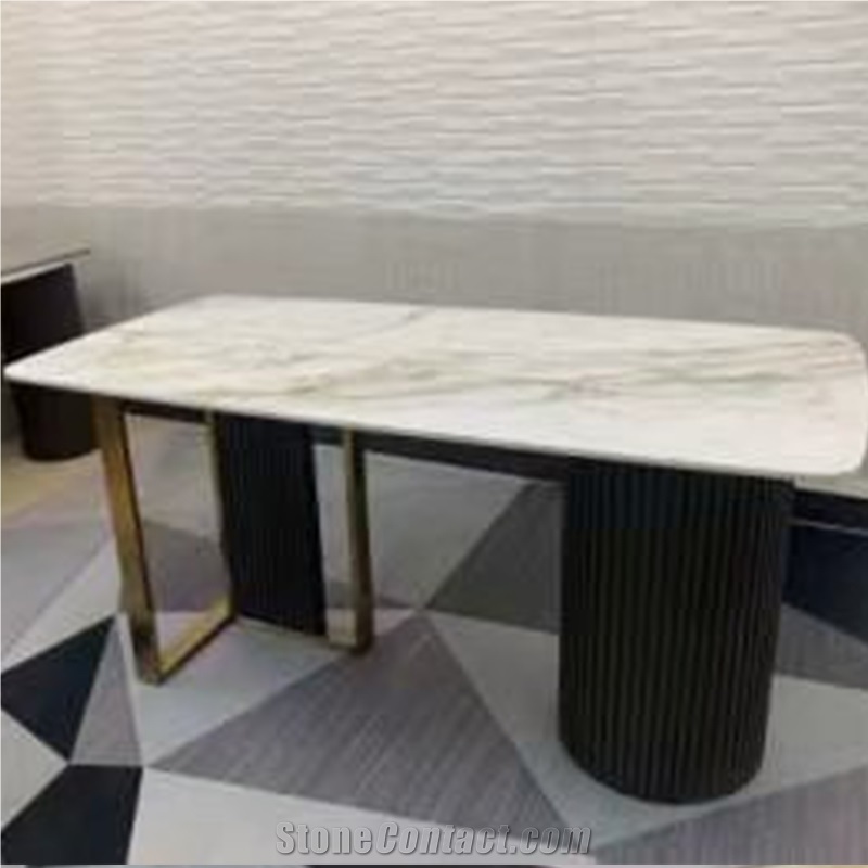 Customized Sintered Stone Dining Table For Home & Restaurant