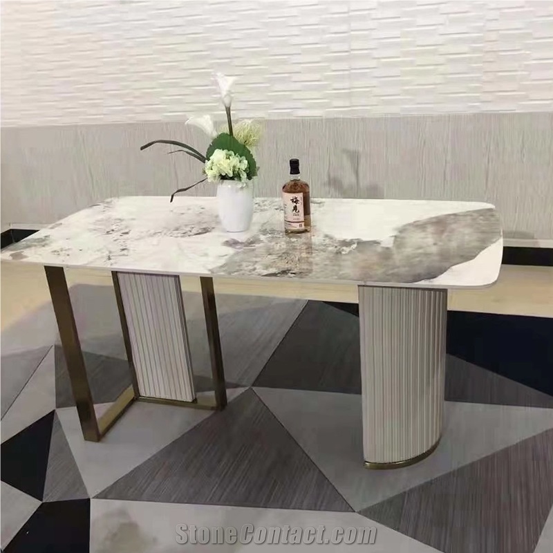 Customized Sintered Stone Dining Table For Home & Restaurant